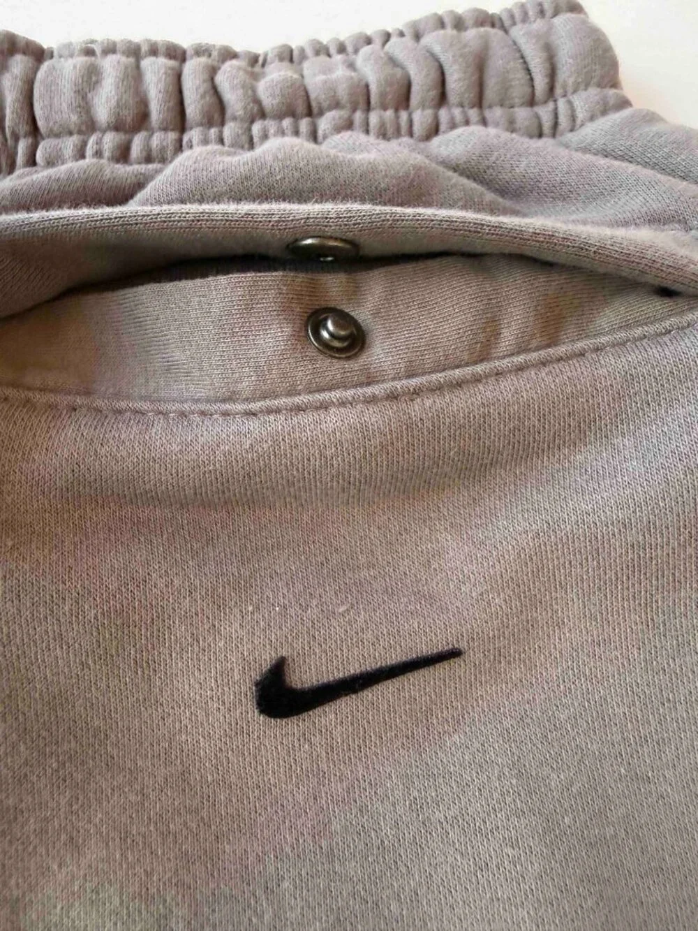 NIKE Sportswear Color Clash Fleece Shorts Men's Size XX-Large Black/Taupe